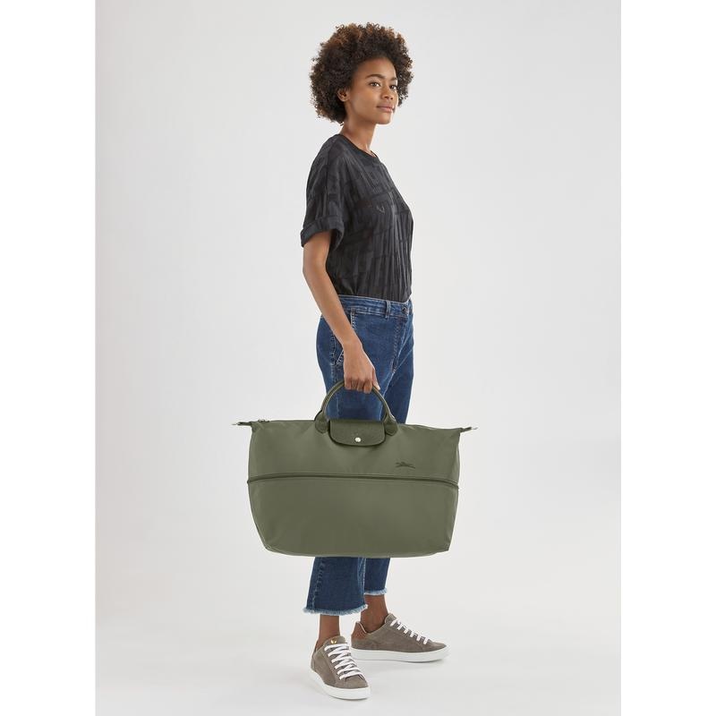 Borse Da Viaggio Donna Longchamp Le Pliage Green expandable Verdi | JLRZP-2984