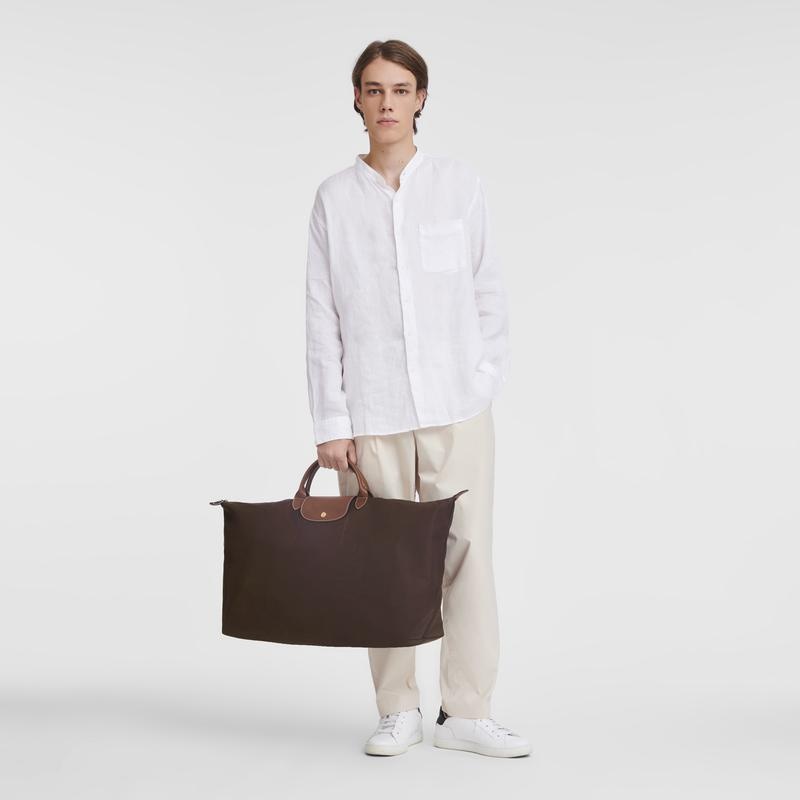 Borse Da Viaggio Uomo Longchamp Le Pliage Original M Marroni | CITJM-5780