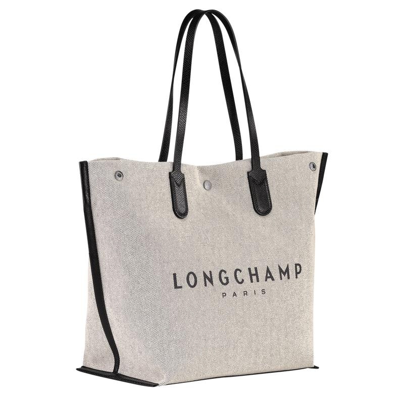 Borse Tote Donna Longchamp Essential L Bianche | MURHI-9623