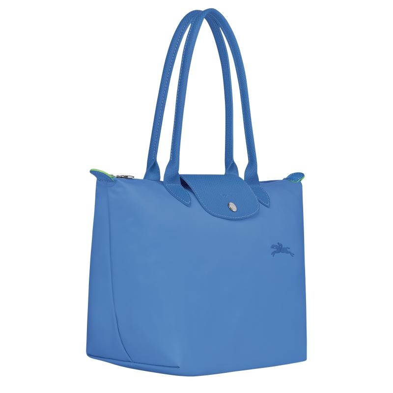 Borse Tote Donna Longchamp Le Pliage Green M Blu | NPOYS-7538