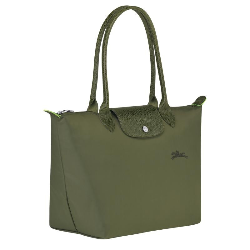 Borse Tote Donna Longchamp Le Pliage Green M Verdi | KLTPJ-1054