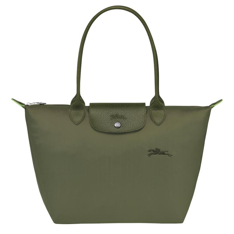 Borse Tote Donna Longchamp Le Pliage Green M Verdi | KLTPJ-1054