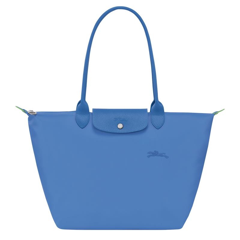 Borse Tote Donna Longchamp Le Pliage Green L Blu | PSDWJ-9130