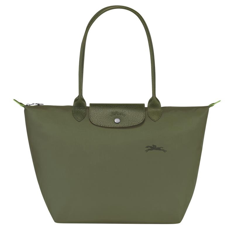 Borse Tote Donna Longchamp Le Pliage Green L Verdi | CWUYE-8723