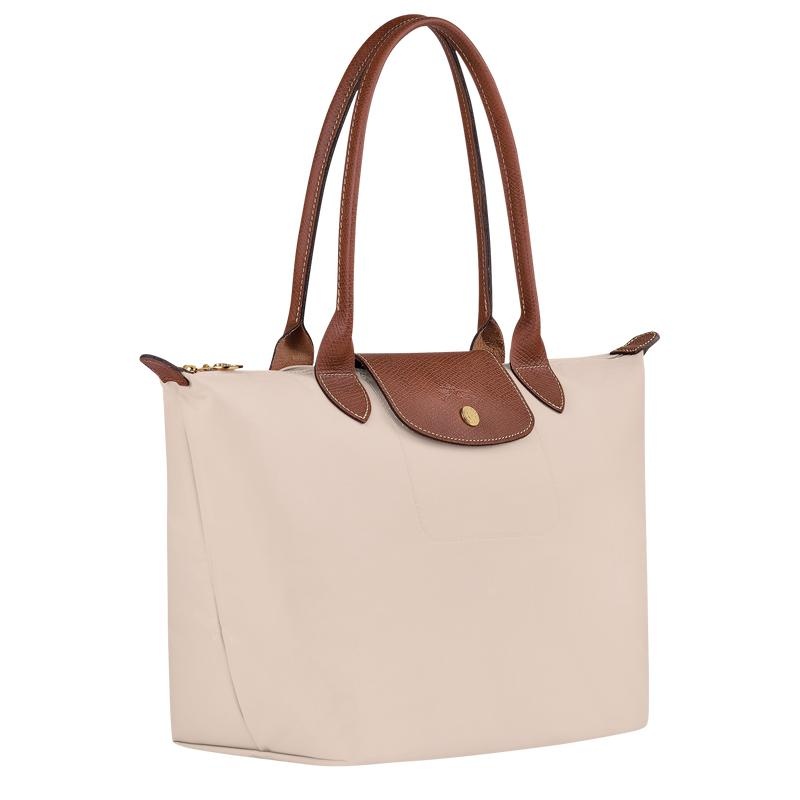 Borse Tote Donna Longchamp Le Pliage Original M Bianche | HLTGN-6305