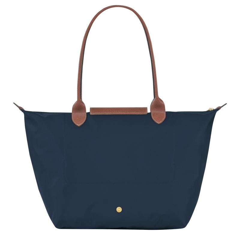 Borse Tote Donna Longchamp Le Pliage Original L Blu Marino | BZNFV-0268