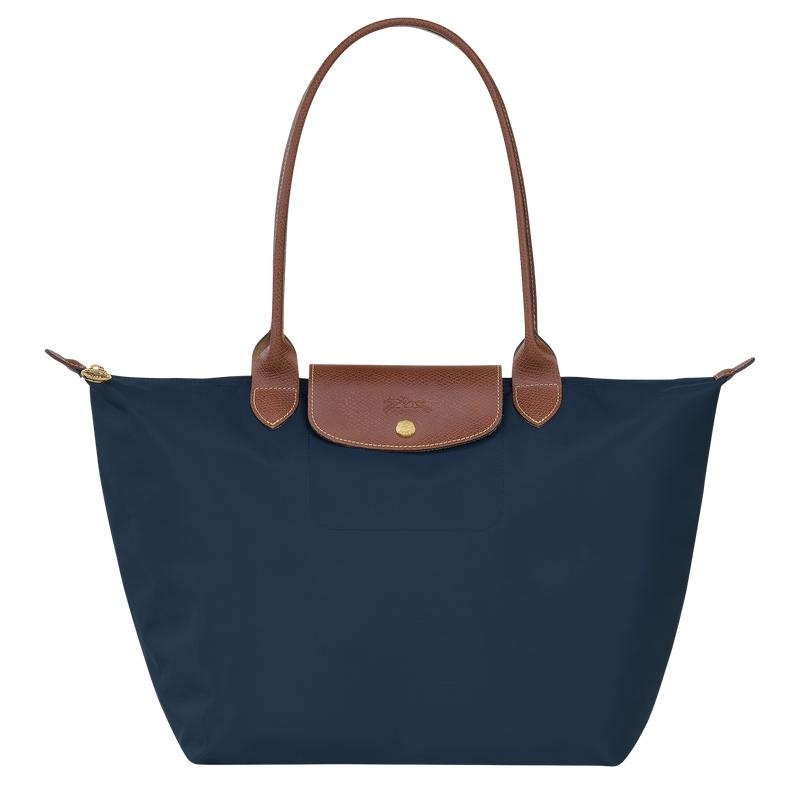 Borse Tote Donna Longchamp Le Pliage Original L Blu Marino | BZNFV-0268