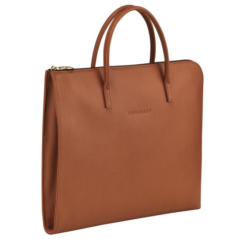 Cartella Donna Longchamp Le Foulonné S Marroni | OJQHM-0148