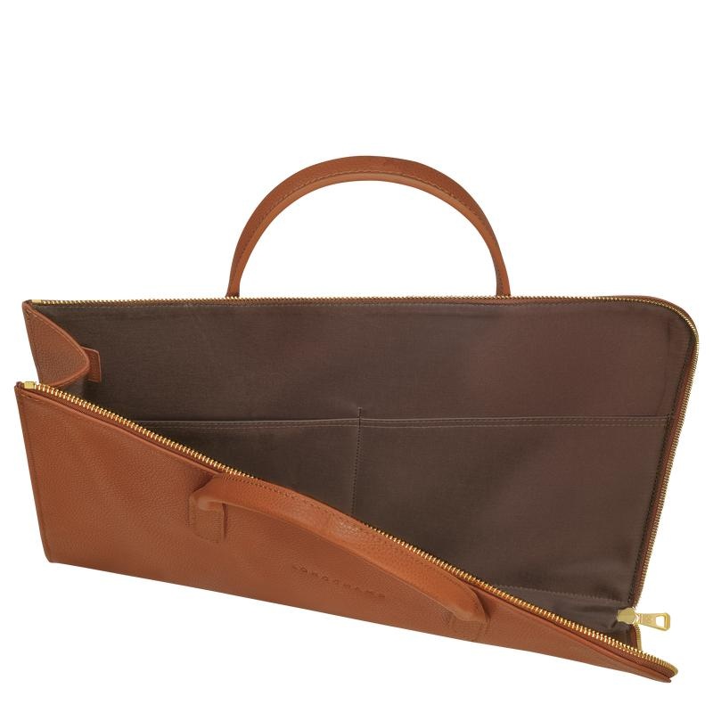 Cartella Donna Longchamp Le Foulonné S Marroni | OJQHM-0148