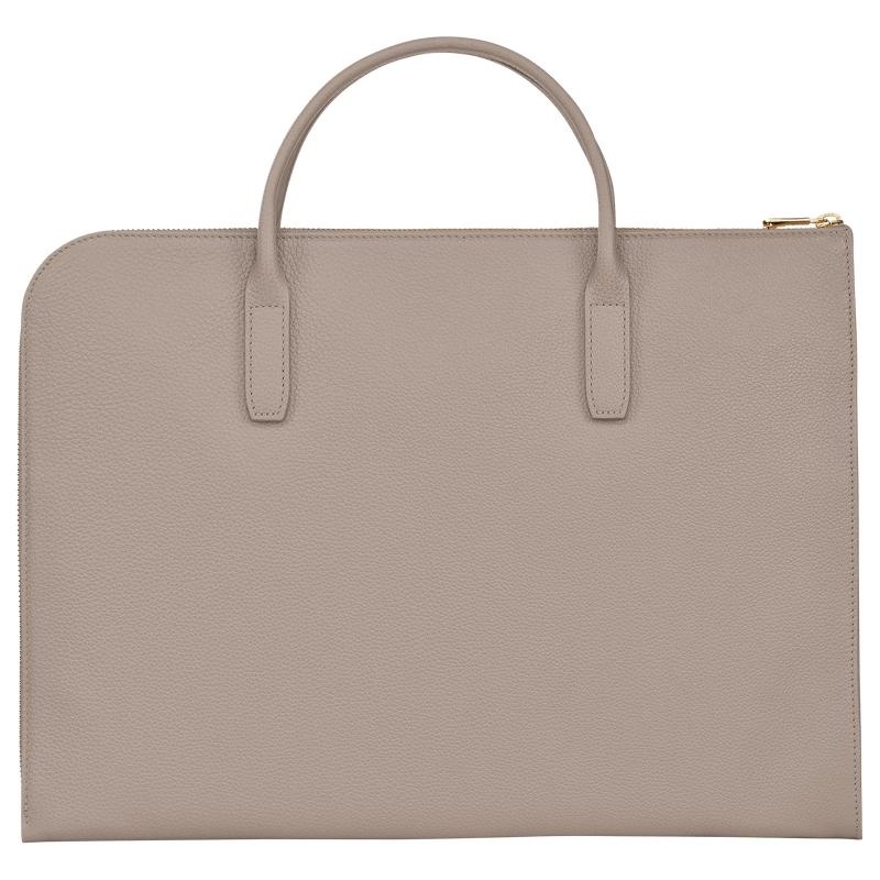 Cartella Uomo Longchamp Le Foulonné S Grigie | HSMND-5014