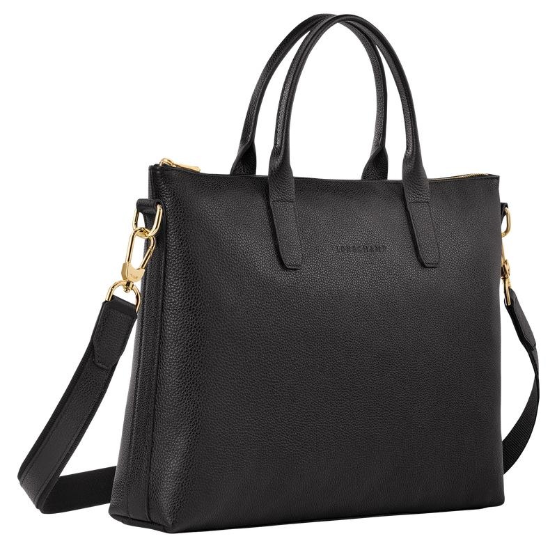 Cartella Uomo Longchamp Le Foulonné S Nere | OLNHF-9872