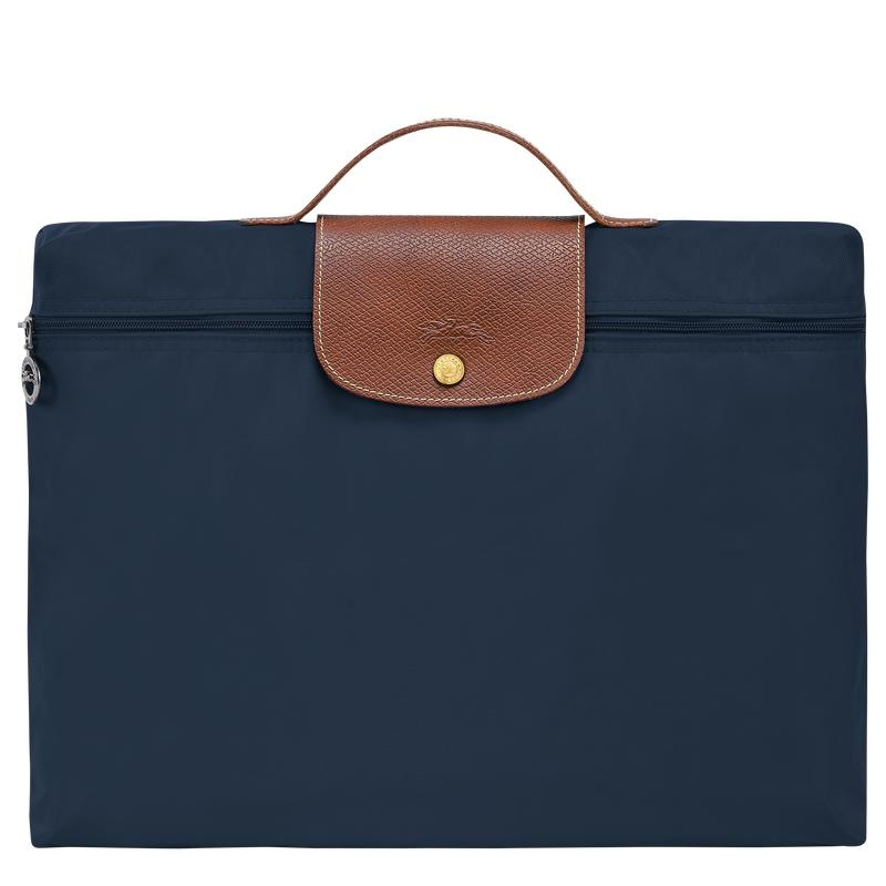 Cartella Uomo Longchamp Le Pliage Original S Blu Marino | VZOXP-1389