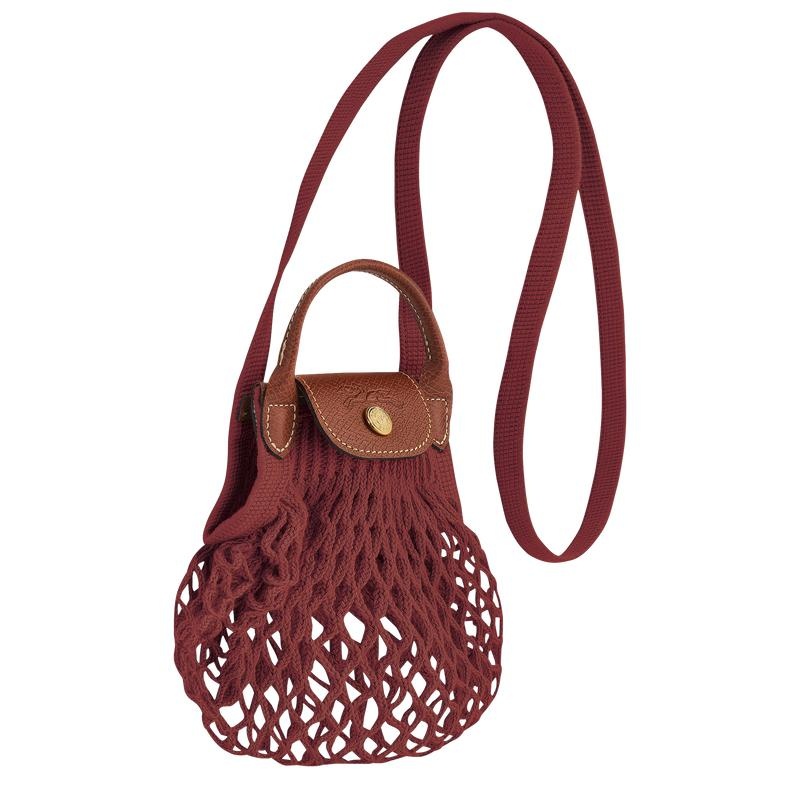 Mesh Bag Donna Longchamp Le Pliage Filet XS Marroni | SVOHM-8069