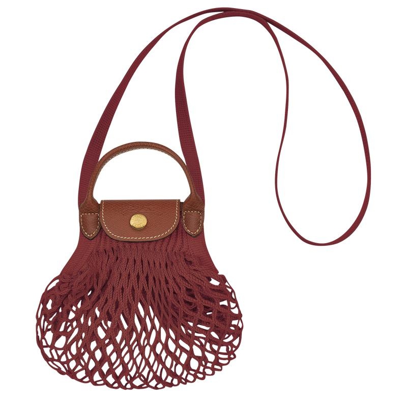 Mesh Bag Donna Longchamp Le Pliage Filet XS Marroni | SVOHM-8069