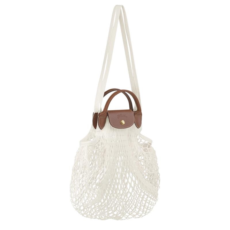 Mesh Bag Donna Longchamp Le Pliage Filet L Bianche | PSKNF-7560