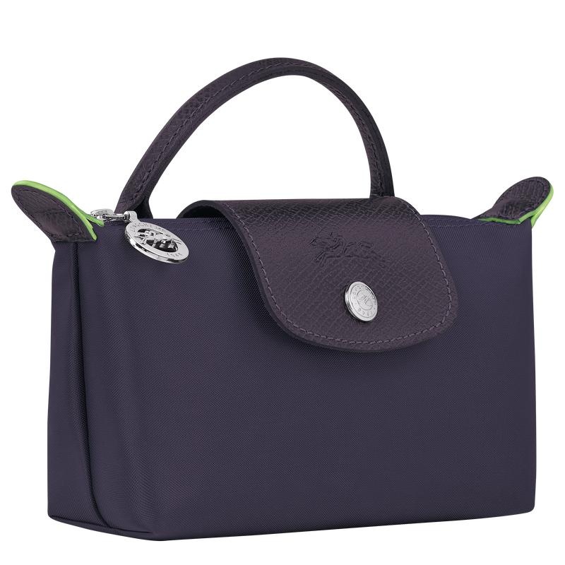 Pochette Donna Longchamp Le Pliage Green with handle Viola | KRWXB-5802