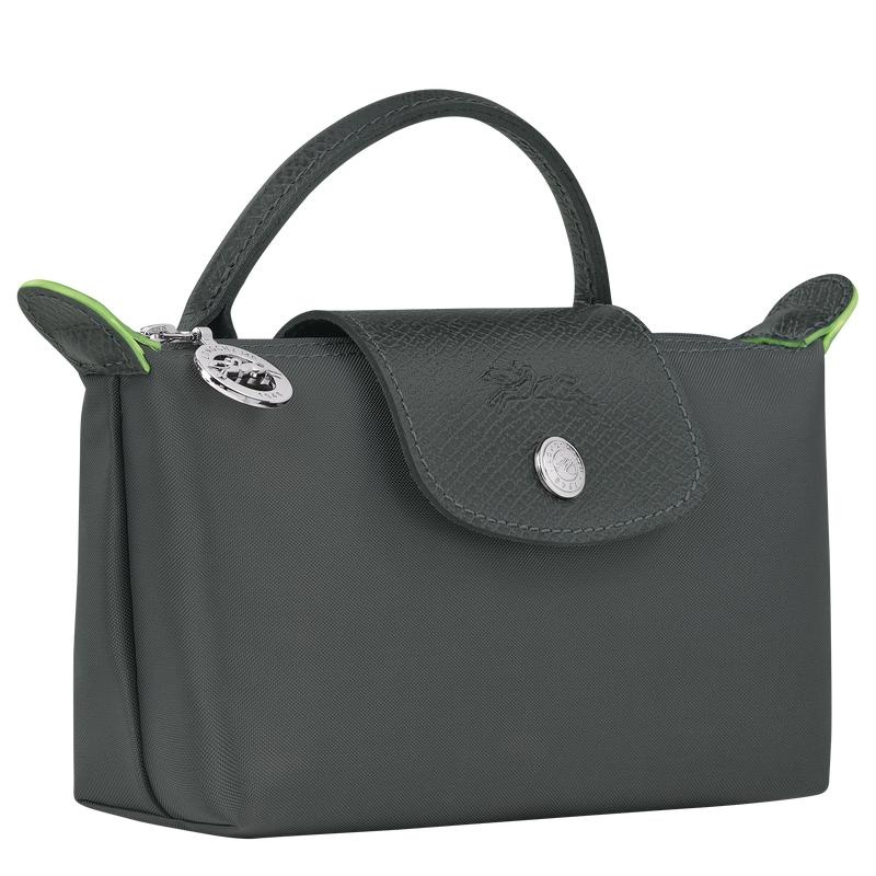 Pochette Donna Longchamp Le Pliage Green with handle Grigie | RPYKL-1679