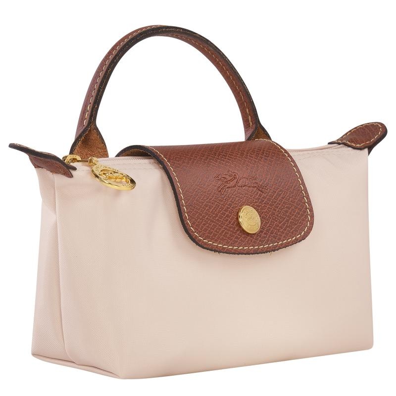 Pochette Donna Longchamp Le Pliage Original with handle Bianche | SEPRN-3146