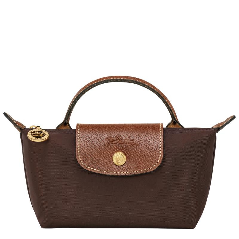 Pochette Donna Longchamp Le Pliage Original with handle Marroni | KDHGL-2397