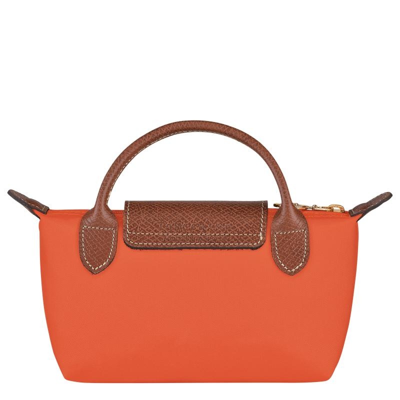 Pochette Donna Longchamp Le Pliage Original with handle Arancioni | CEBPW-4136