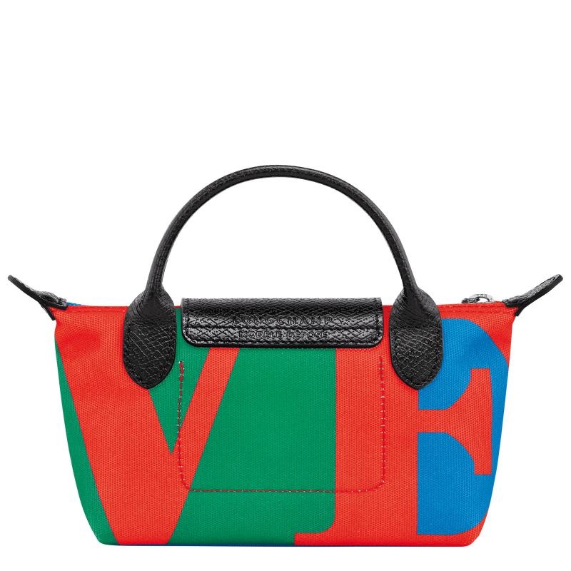 Pochette Donna Longchamp x Robert Indiana Red/Navy | JEKXP-8215