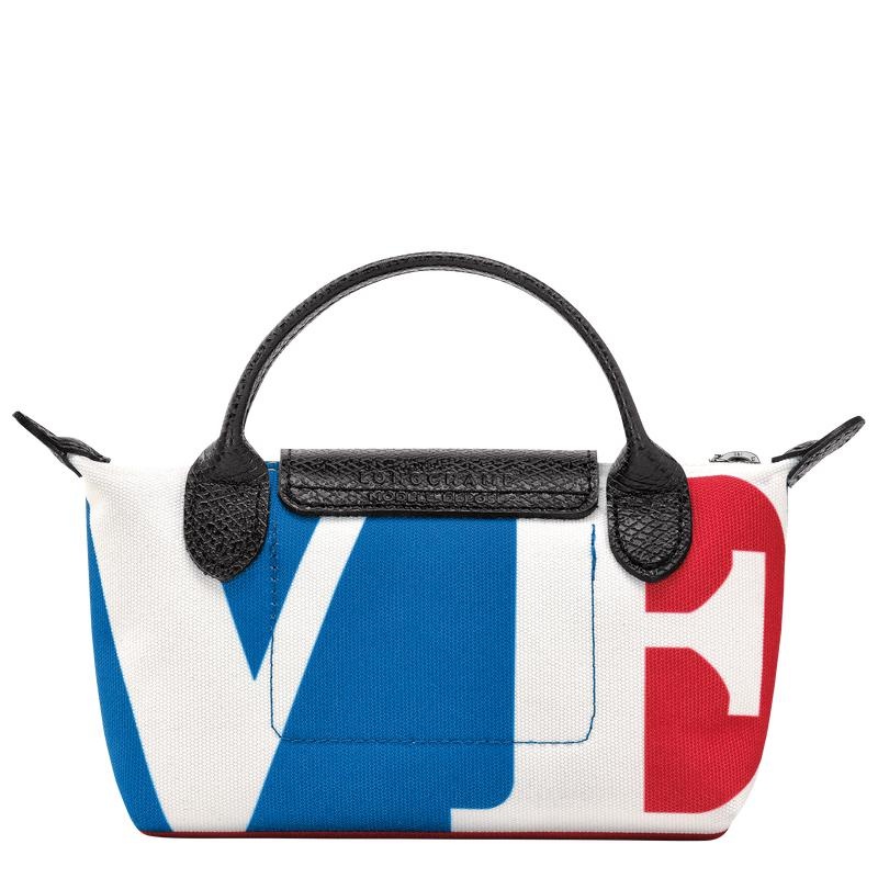 Pochette Donna Longchamp x Robert Indiana Bianche | JXIFM-9721