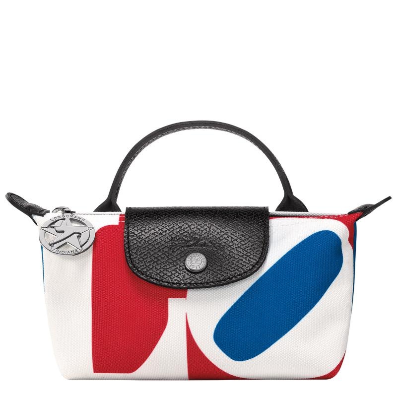 Pochette Donna Longchamp x Robert Indiana Bianche | JXIFM-9721