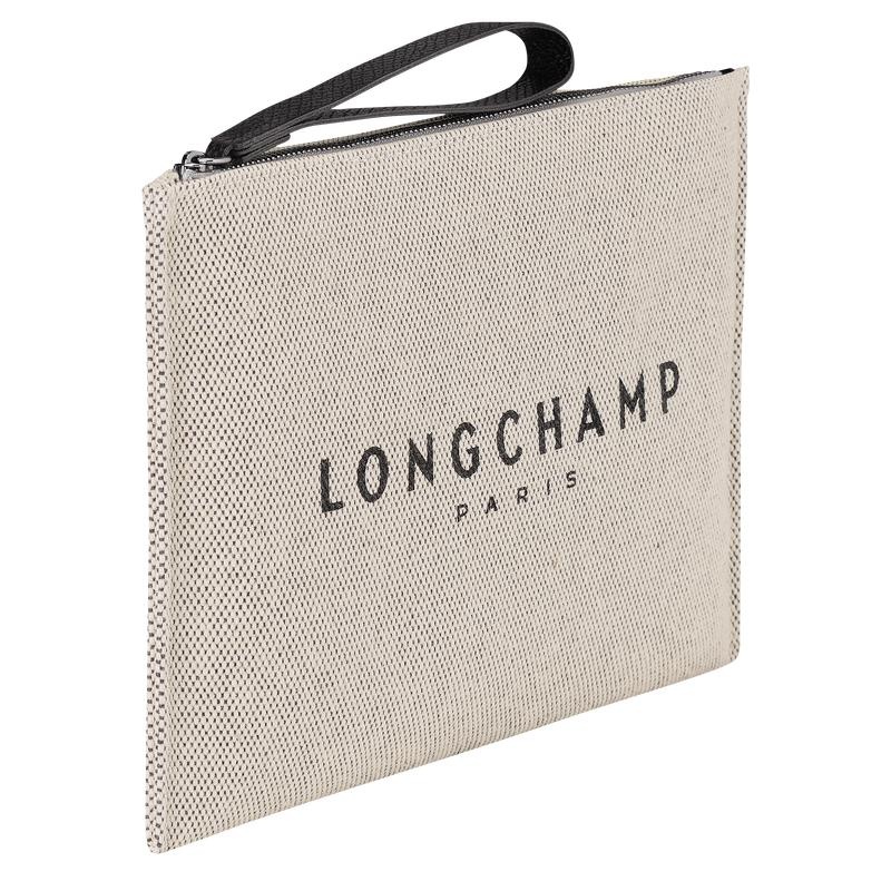 Pochette Uomo Longchamp Essential Bianche | AESIN-0731