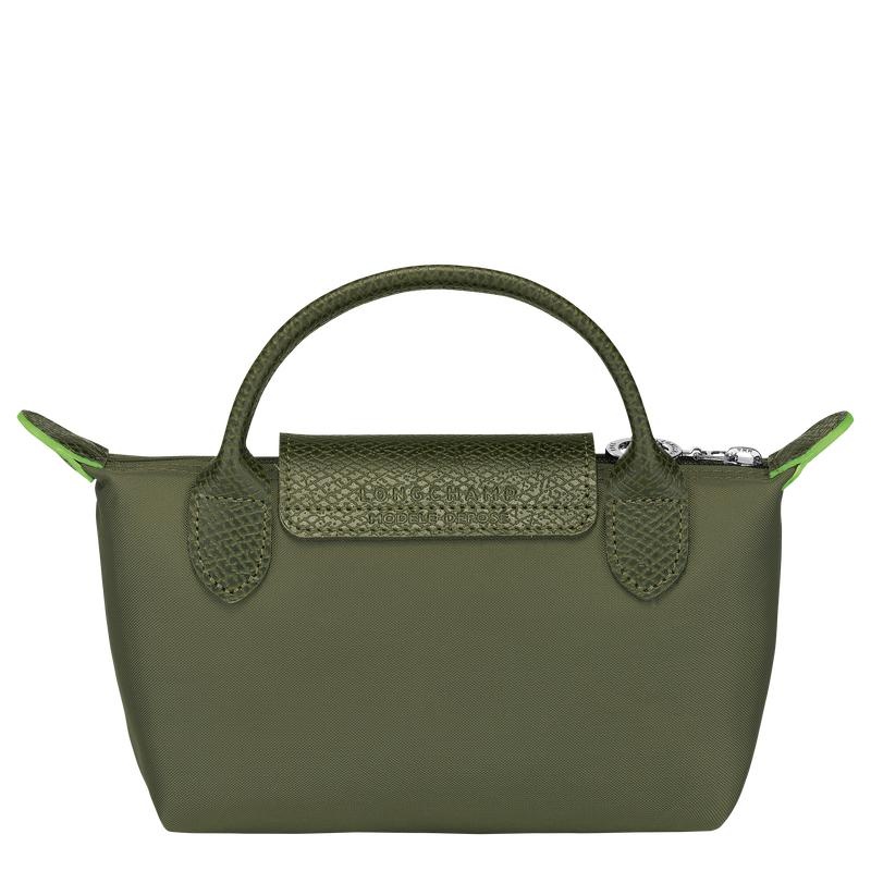 Pochette Uomo Longchamp Le Pliage Green with handle Verdi | LRVUF-0492