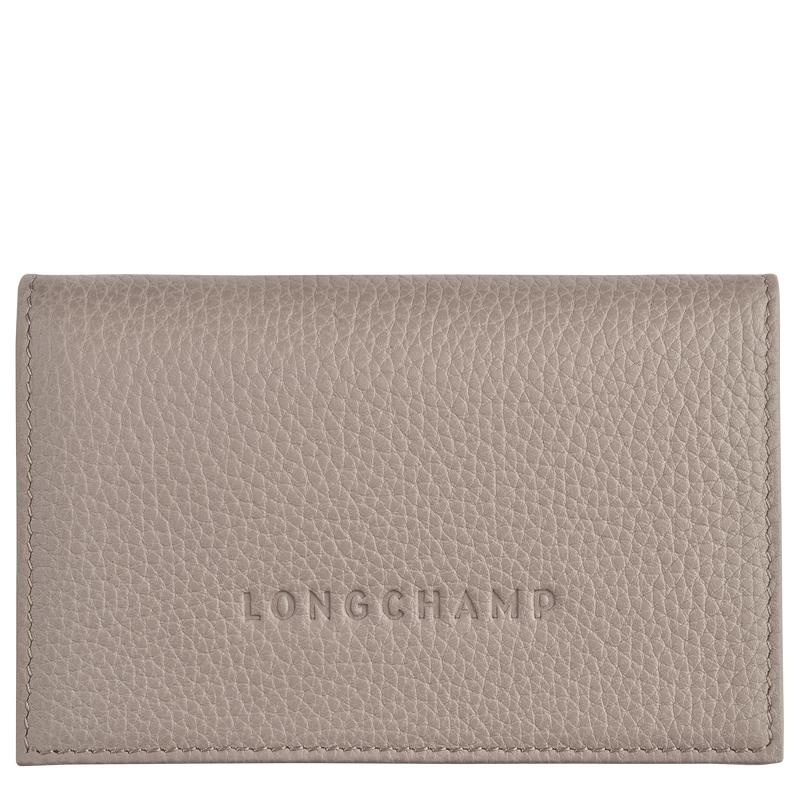 Portacarte Donna Longchamp Le Foulonné Grigie | ZXUCJ-1362