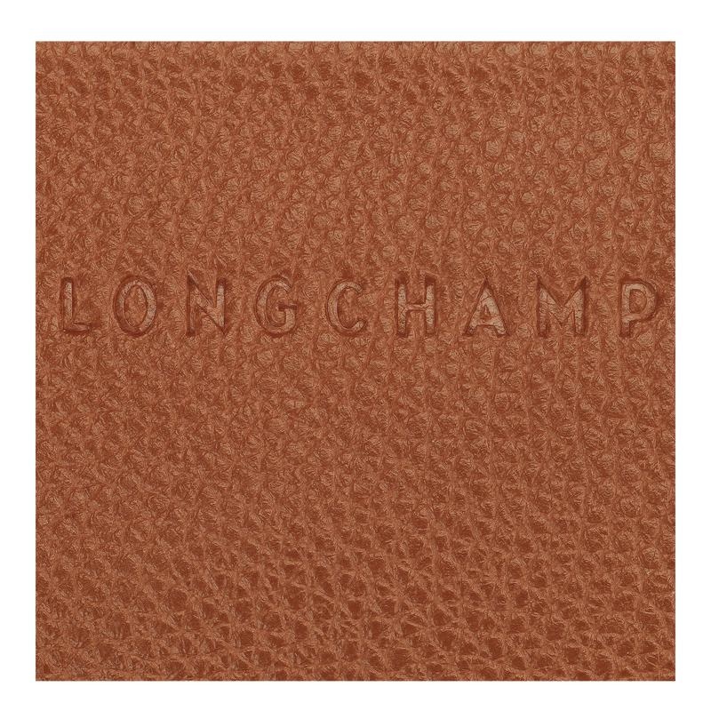 Portacarte Donna Longchamp Le Foulonné Marroni | QMOEW-0897