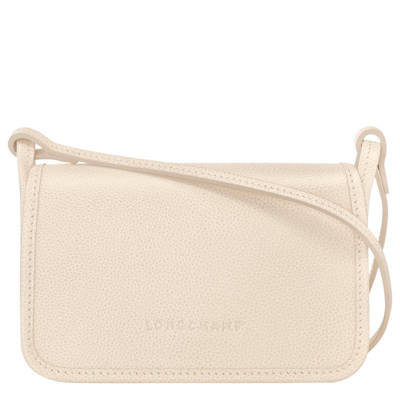 Portafogli Donna Longchamp Le Foulonné XS Bianche | CLQVN-4319