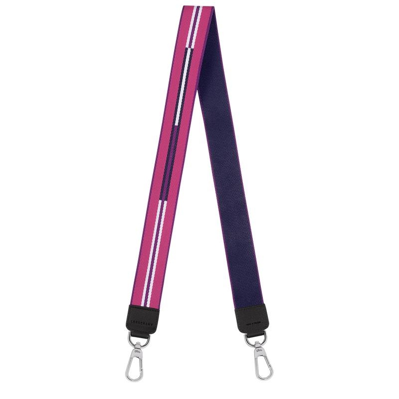 Shoulder Straps Uomo Longchamp Rayures Viola | RNTCX-3148