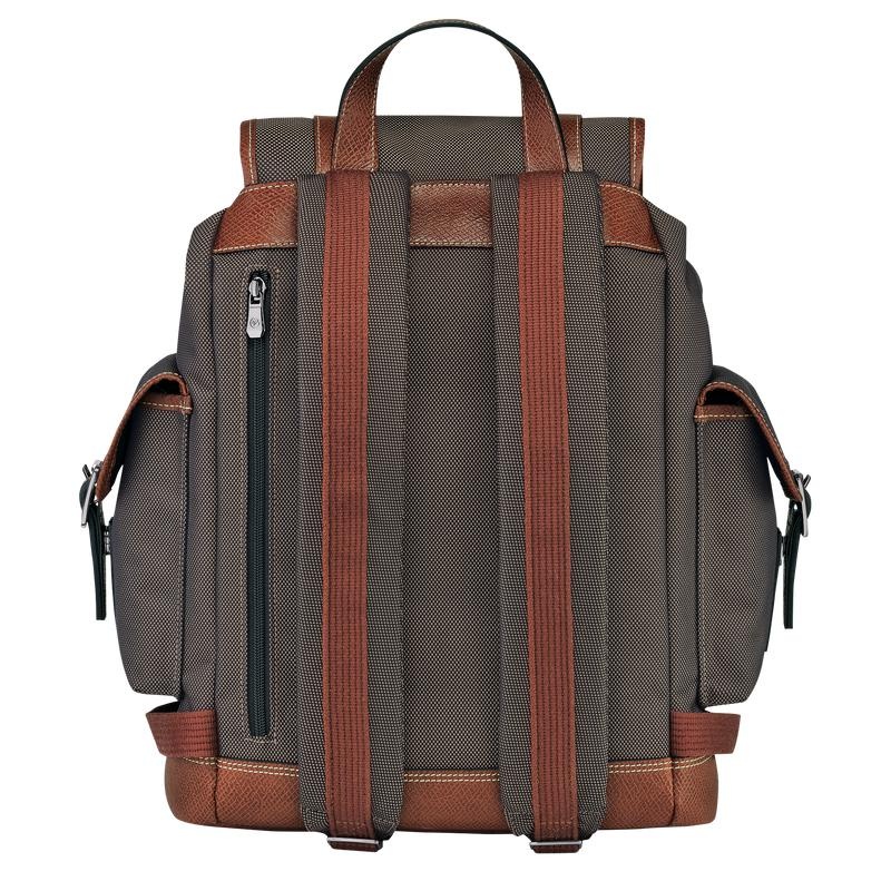 Zaini Uomo Longchamp Boxford Marroni | CIKOQ-9317