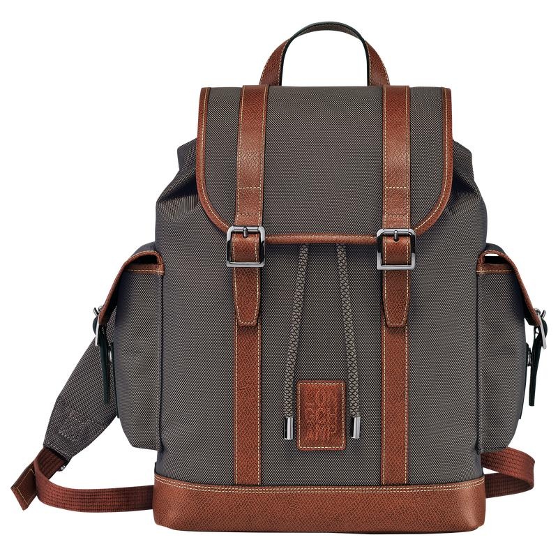 Zaini Uomo Longchamp Boxford Marroni | CIKOQ-9317