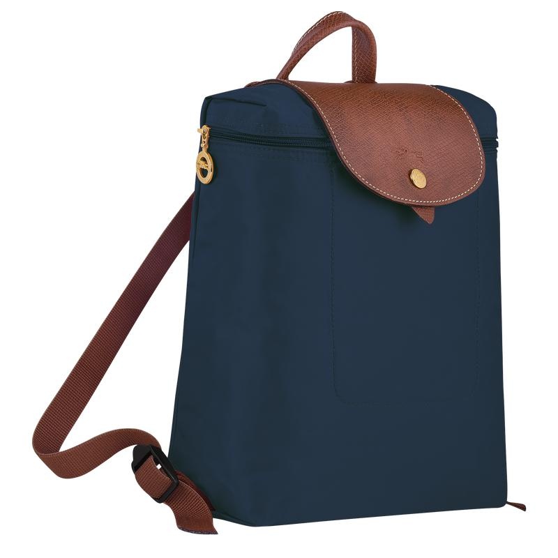 Zaini Uomo Longchamp Le Pliage Original M Blu Marino | WNJZX-1039